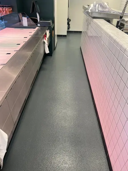 Slagerijvloer: PMMA-vloer slagerij & polier Soest