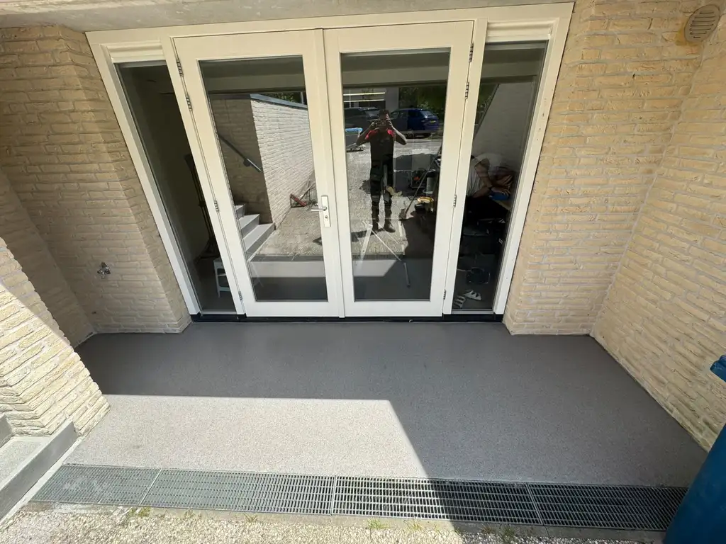 Terras met PMMA